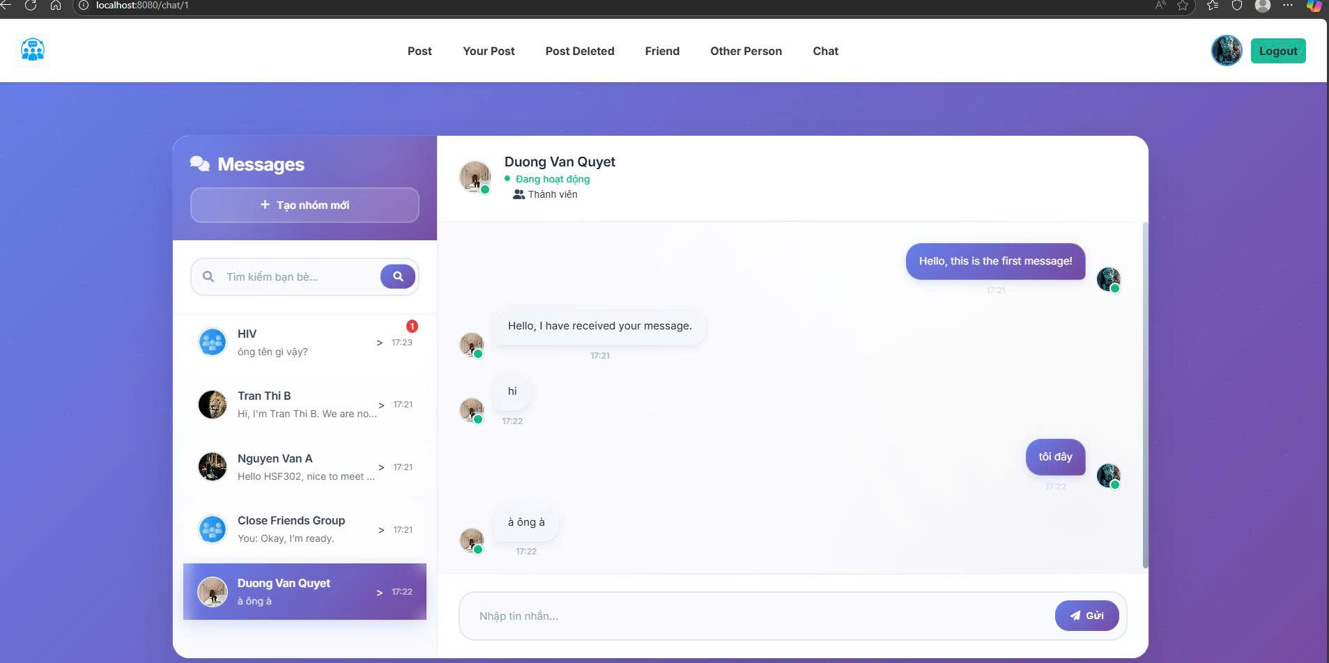 Real-time Chat Service